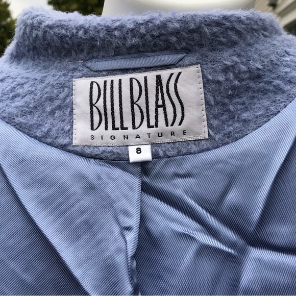 💙 Vintage Bill Blass Signature Alpaca & Wool Blend Jacket - Picture 2 of 14
